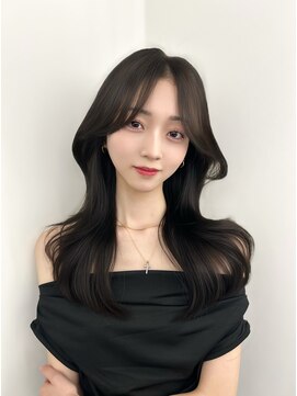 アマトウキョウ アユンチェ(AMA TOKYO×AYUNCHE) 韓国レイヤー グレージュ 顔まわり