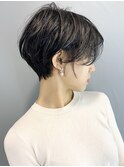 【morio池袋】大人可愛い前下がり透け感ショート♪