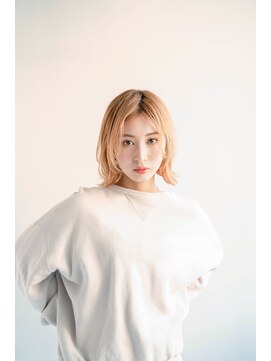 ジュール サウス 新宿南口(Joule South) 顔型別ヘアスタイル特集/マロンベージュ/Aラインボブ/新宿