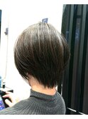 フルハイライトカラー×ショートボブ(^-^)v