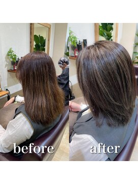 ミラバイケンジ 藤沢(Mira by KENJE) 白髪ぼかし/白髪にお悩みの方に/30代40代50代