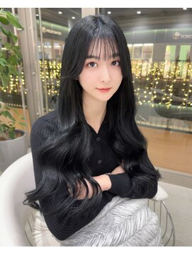 ノエロク 岐阜店(noe rok) 自然な黒髪の韓国レイヤースタイル