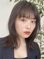 ノイ(noi)&nbsp;顔周りレイヤーカットグレージュカラーくびれボブベージュカラー