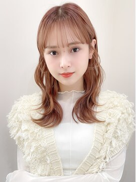 レア 表参道(L'ea) ミディアムヘア暗めカラーグランマッシュデザインカラー