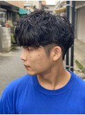 #ベリーショート#ダークアッシュ#ニュアンスパーマ#韓国マッシュ