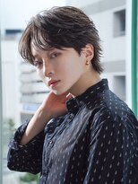 アルファ 新宿(alpha)&nbsp;サーフカール/ 刈り上げセンターパート/ブルーブラック[新宿駅]