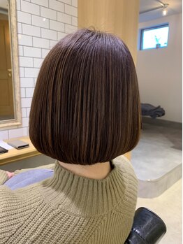 フープ 川越(hoop)の写真/【川越駅東口徒歩5分】グレースタイルも綺麗な発色と艶感で大人女性の魅力をUP！ダメージレスで艶やかに♪