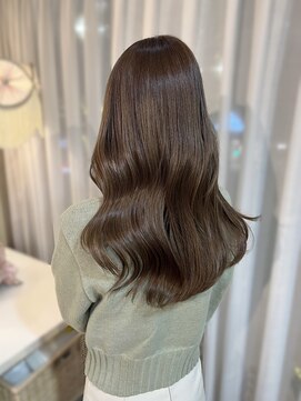 アクシス 栄ガスビル店(`AXIS) 【ayame】似合わせカット/ヘーゼルベージュ