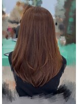 エイト 川崎店(EIGHT)&nbsp;大人可愛い★ミディアムレイヤー★ミルクベージュ［川坂］