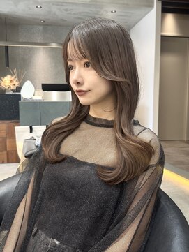 ロンド ロワール 門前仲町(Lond Loire) 韓国レイヤーカット/くびれ巻き/前髪顔周り/セミディ[門前仲町]