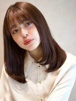 ガーデンヨコハマエスト(GARDEN YOKOHAMA est)&nbsp;ミディアム内巻き美髪似合わせカットワイドバングハッシュカット