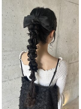 ヘアーブランド ジン フィール(HAIR BRAND Jin feel) ロング編みおろし