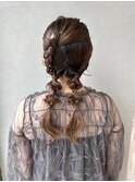 ヘアセット×ツインアレンジ