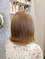 ポジ(poji)&nbsp;ミルクティーベージュカラー　ケアブリーチカラー　ミディアム