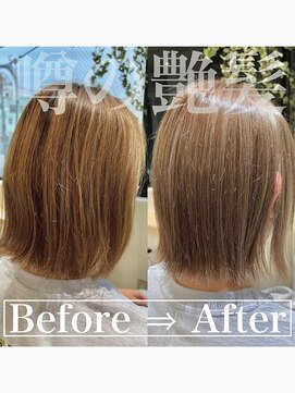 コンティロミー(CONTI ROMMY.) ツヤ髪◎くびれボブ酸性ストレート全頭ブリーチ◎20代～50代