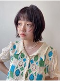 ボブレイヤー レイヤー 顔周り ヘアメイク ヘアメ 透明感カラー