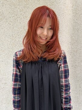 マイル 渋谷(mile) ブリーチ1回ブラッドオレンジ