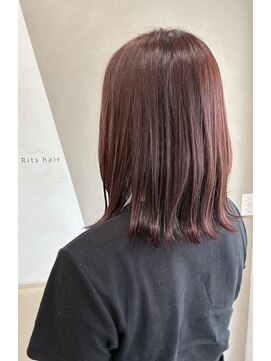 リッツヘアー 下川美容室(Rits hair) ピンクベージュ/レイヤーボブ