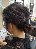 ねじり編み☆アップスタイル