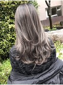エアタッチハイライトバレイヤージュことりベージュグレージュ