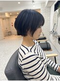 乾かすだけでまとまる!大人可愛いショートヘア!前髪あり