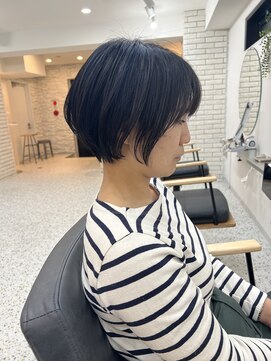 メモリーズ 銀座(Memories) 乾かすだけでまとまる!大人可愛いショートヘア!前髪あり