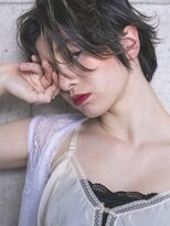 アールプラスヘアサロン(ar+ hair salon)&nbsp;ハイライトショート丸みショート無造作カールボブディ
