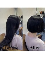 カミケン 方木田店(kamiken.)&nbsp;簡単スタイリング！ぱつっとミニボブ【カミケン方木田店】