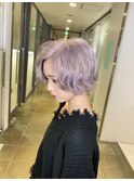 淡いpink purple