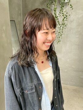 テトヘアー(teto hair) パーマ　ミディアムパーマ　ふわふわパーマ　スパイラル