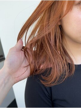 カート バイ デコ(Kurt by DECO) 【masa】ブリーチなしダブルカラーでオレンジカラー！