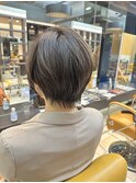 大人ショート前下がりボブショートボブ30代40代アッシュブラック