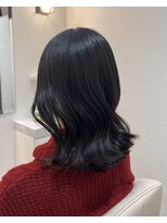 ビームズ ヘアー ブラン(Bee ms HAIR Blanc+)&nbsp;外巻きくびれミディアムヘア艶髪イヤリングカラー
