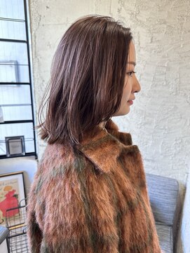 ペネロープ(Penelope) ミディアムレイヤー/ピンクモーヴ/イルミナカラー