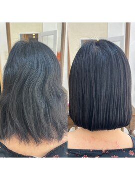 ケアーズ 蘇我店(CARES) 切りっぱなしボブ/CARESオリジナル髪質改善「蘇我駅」