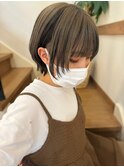顔周りレイヤーボブ/あごラインボブ/内巻き/外ハネ