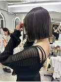 大人可愛いパタンとボブ重めボブ切りっぱなしボブ