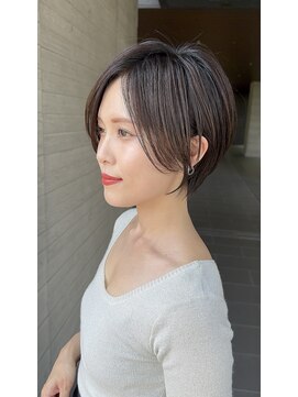 エゴイスト(EGOIS&) 大人美人ショート　バレイヤージュ　脱白髪染め