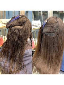 フォレスト 流山おおたかの森(Forest.) 毛先ハイダメージ+癖のお客様へのメテオストレート