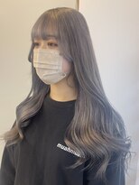 アニュー(A'nyu)&nbsp;シルバーカラー／グレー/ケアブリーチルーツカラーエンドカラー