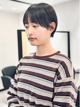 ジェムヘアスタジオ 平塚西口店(Gem Hair Studio) Gem Hair Studio 姉崎 かわいくて丸みのあるマッシュショート