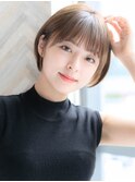 20代30代40代前髪ありナチュラルショート/小顔ショートボブ