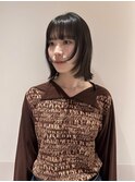 フェイスレイヤー×顎下ボブ