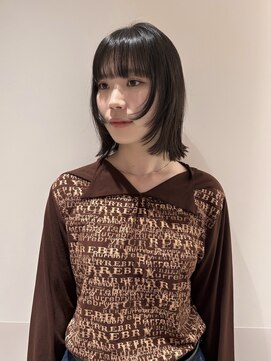 マイル 渋谷(mile) フェイスレイヤー×顎下ボブ