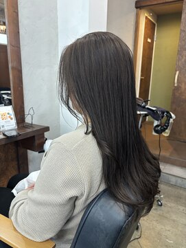 ヘアメイク デザート(HAIR MAKE DESART) 木村法子【レイヤーロングヘア×ダークターコイズグレージュ】