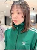オン眉×お顔まわりカットでトレンドヘア【シン】【明石駅3分】