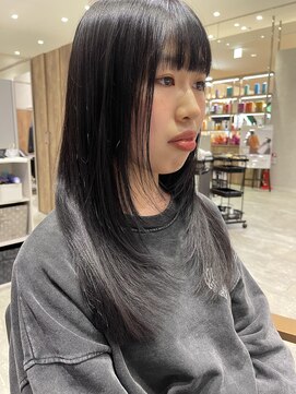 アヴァンス セブンパーク天美 松原店(AVANCE.) 韓国風レイヤー×黒髪