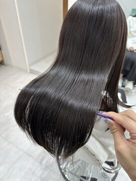 ジーナ 博多筑紫口(Zina) 艶髪モカブラウン×髪質改善トリートメント!【福田れん】