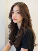 20代レイヤーカット◎無造作×グレージュ×ロング小顔ヘア