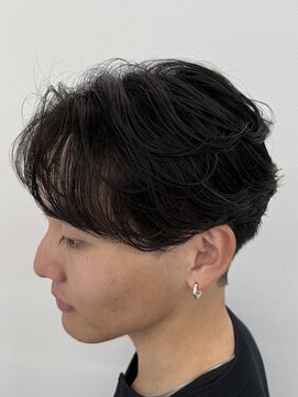 ビカムメンズヘアー 栄店(become men's hair) フェザーパーマ/ニュアンスパーマ/毛流れセンターパート